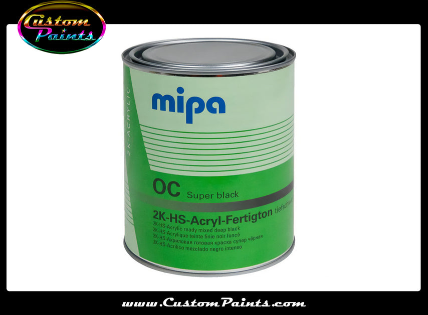 Mipa 2K OC Autolack Superblack 1 Liter | Acryl, Hochglanz, 2K-Mehrschichtlack, Made In Germany Mipa 2K OC Autolack Superblack 1 Liter | Acryl, Hochglanz, 2K-Mehrschichtlack, Made In Germany