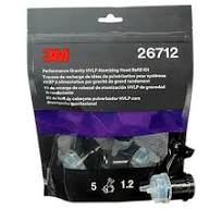 Brushes, Applicators & Guns: 3M 1.2mm/1.3MM 3M26712 Blue Atomizing Head For Gravity Gun 5pk