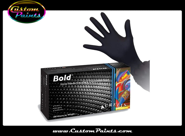 Cleaning: Black Nitrile Disposable Gloves