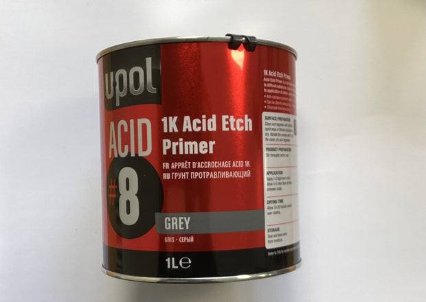 Upol- 1K Acid Etch Primer Grey 1 Litre