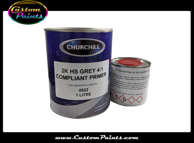 Primer: CHURCHILL 0522 2K HS GREY 4:1 COMPLIANT PRIMER KIT