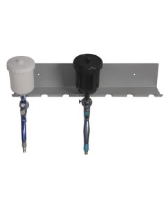 FMT5400 Wall mounted gravity feed spray gun holder for 7 spray guns