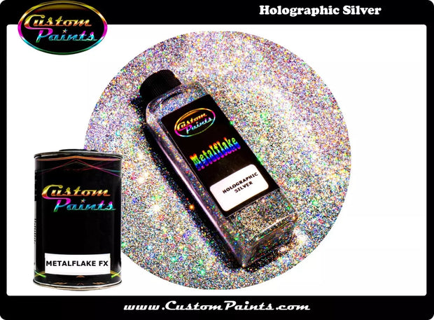 Metal Flake FX Holographic Paint: Silver