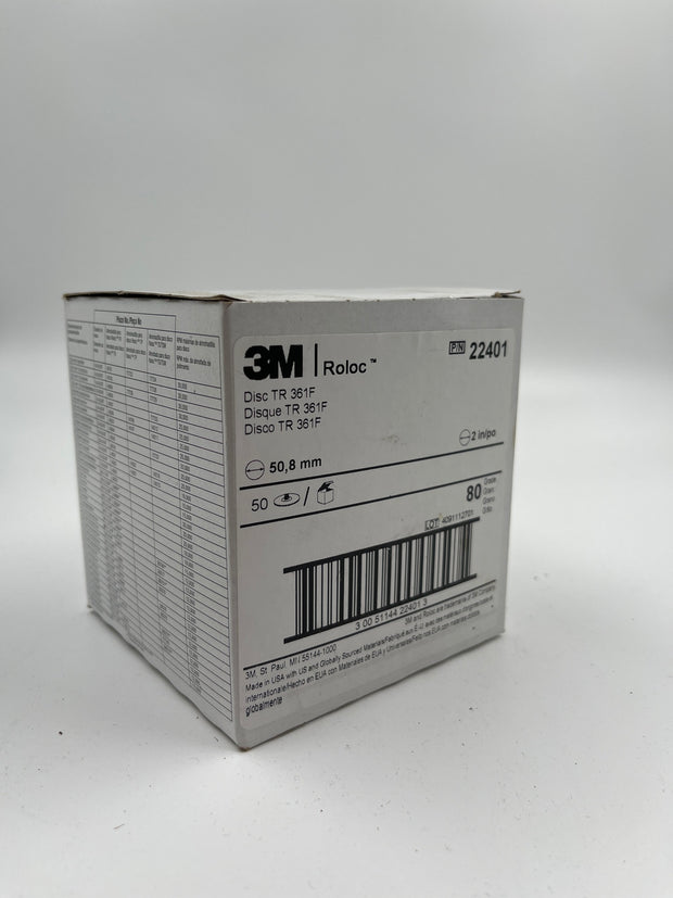 Abrasive: 3M Roloc 22401 50mm 80G Box 50