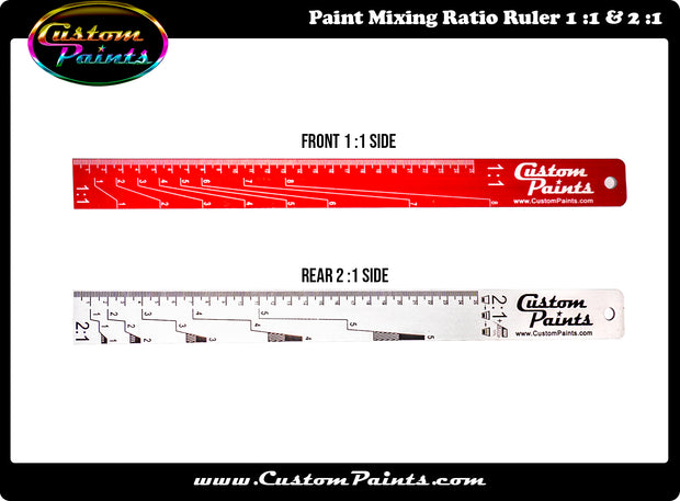 Paint Ruler Tool Mixing Sticks, Openers & Spreaders: Paint Mixing Ratio Ruler β Custom ...