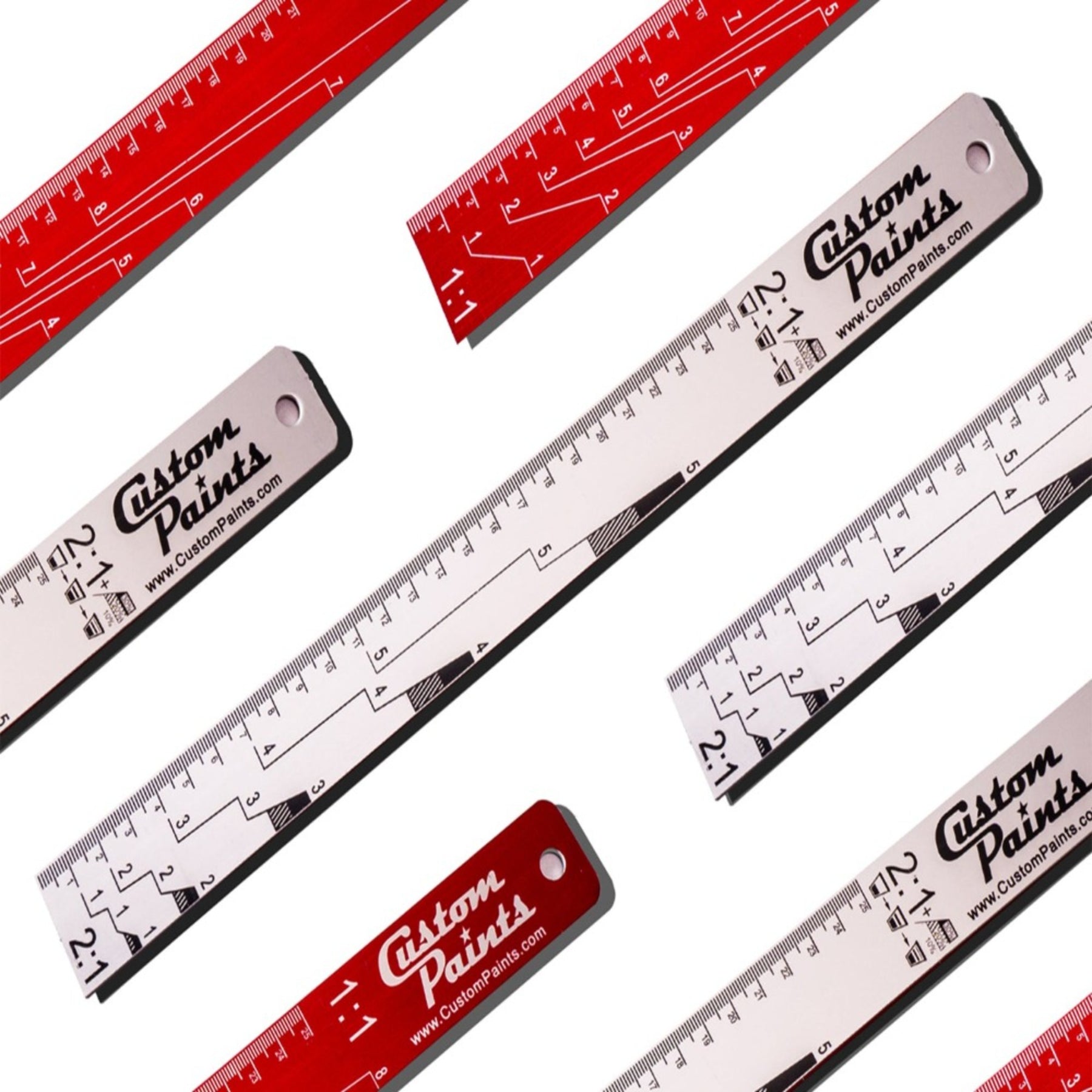 Stick Paint Ruler Mixing Sticks, Openers & Spreaders: Paint Mixing Ratio Ruler – Custom ...